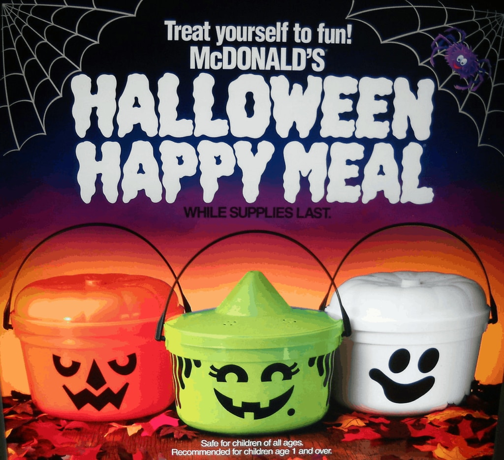 McDonald’s Halloween buckets